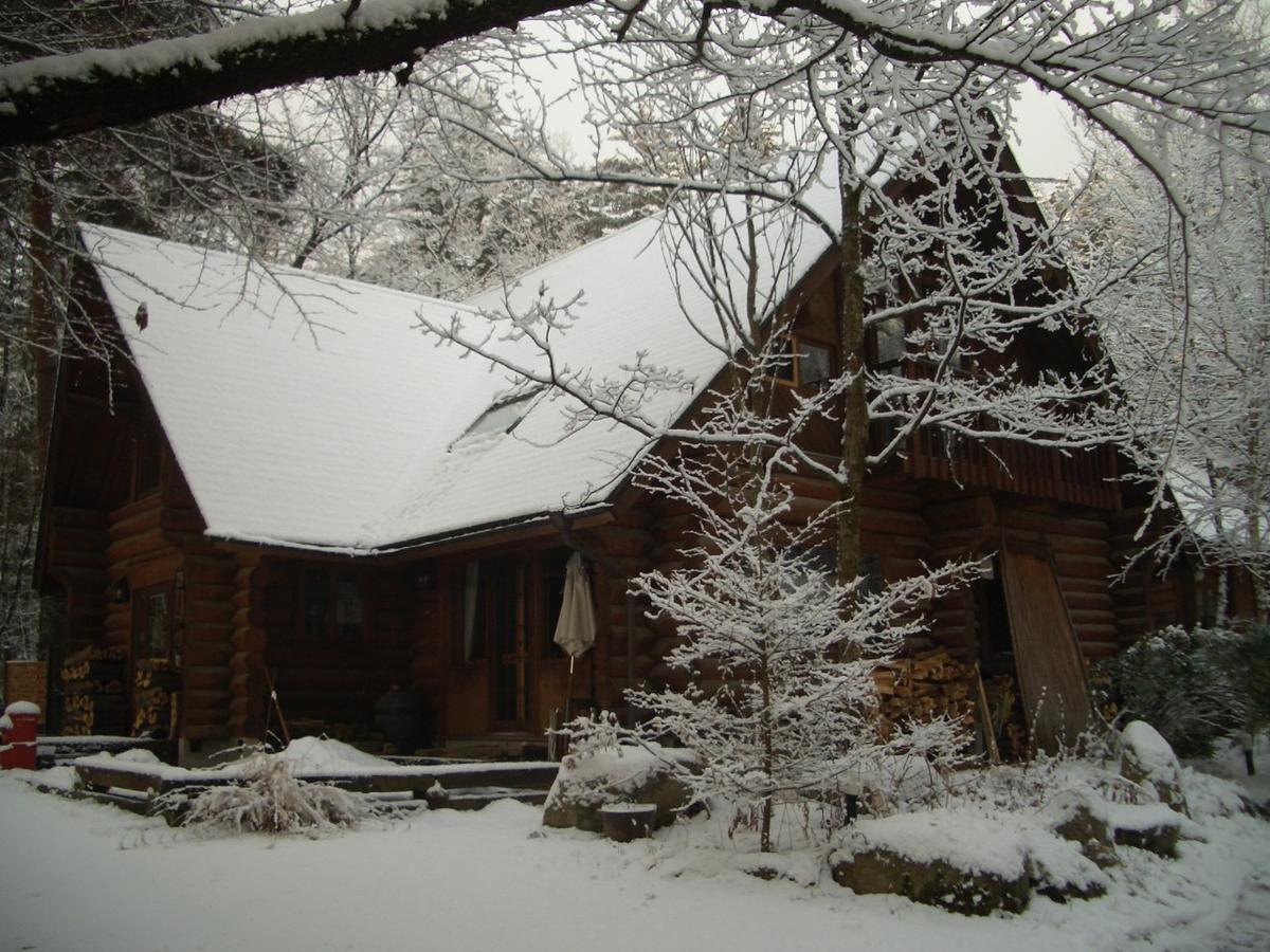 Canadian Loghouse Inn Azuminoyujin Exteriör bild