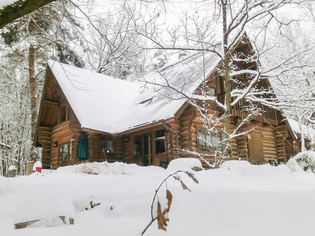 Canadian Loghouse Inn Azuminoyujin Exteriör bild